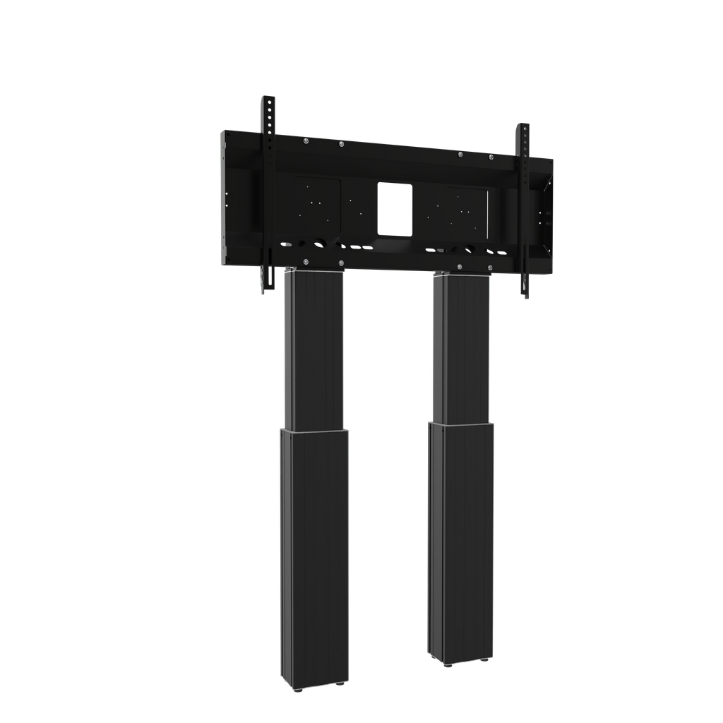 Elektrisch in hoogte verstelbare heavy duty XL monitor muurbeugel met 50 cm slag