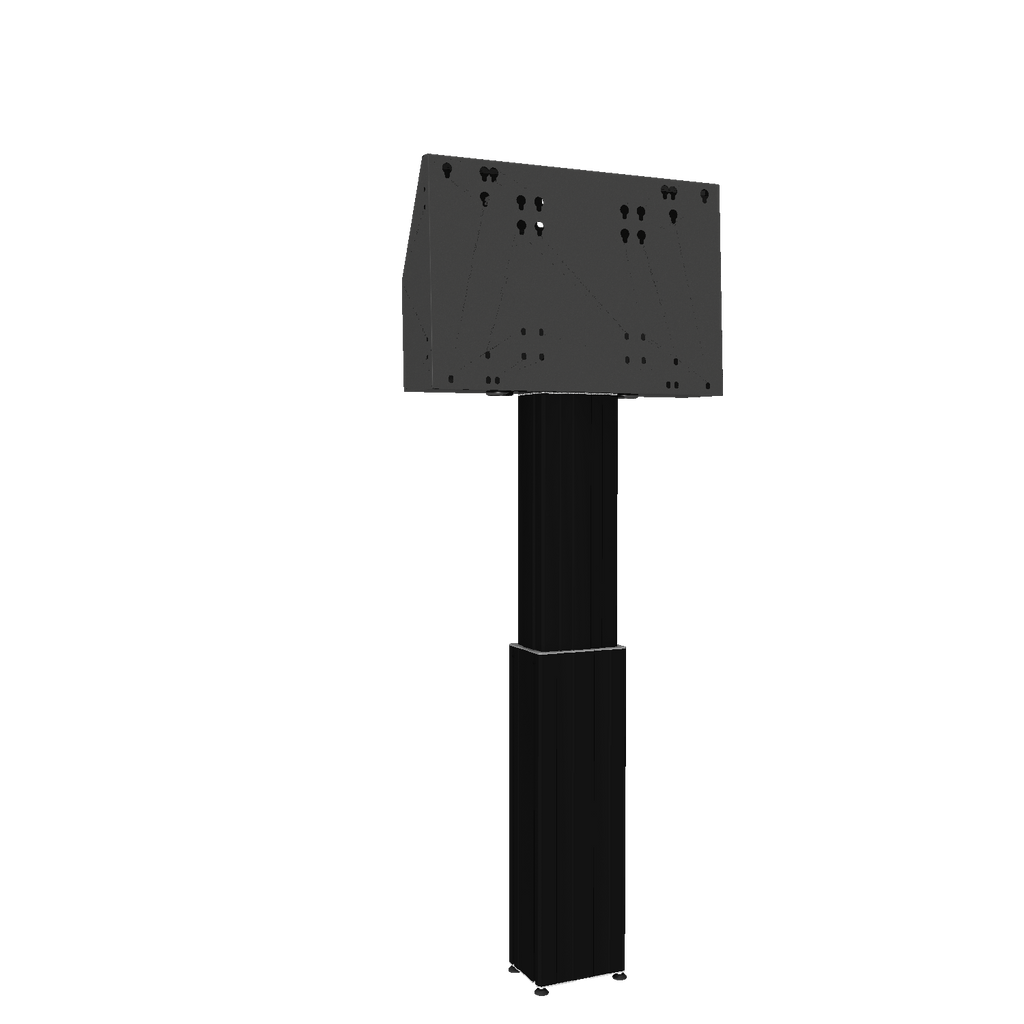 Elektrisch in hoogte verstelbare monitor muurbeugel met 50 cm slag