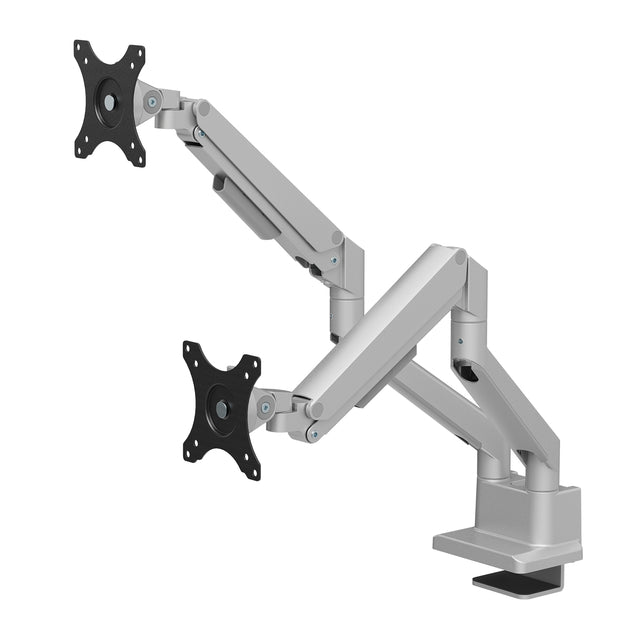 Monitorarm Neomounts NEXT Slim 2 schermen 32 inch zilver