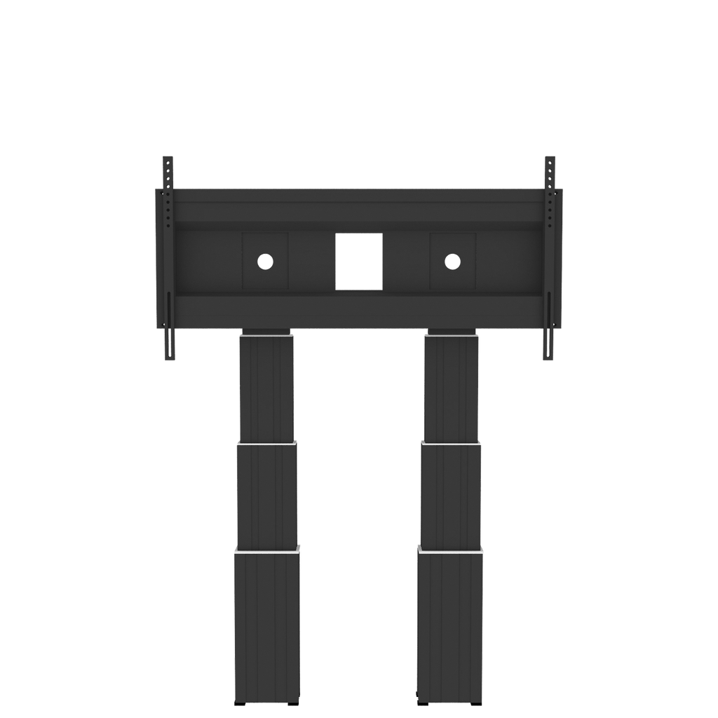 Elektrisch in hoogte verstelbare heavy duty XL monitor muurbeugel met 70 cm slag
