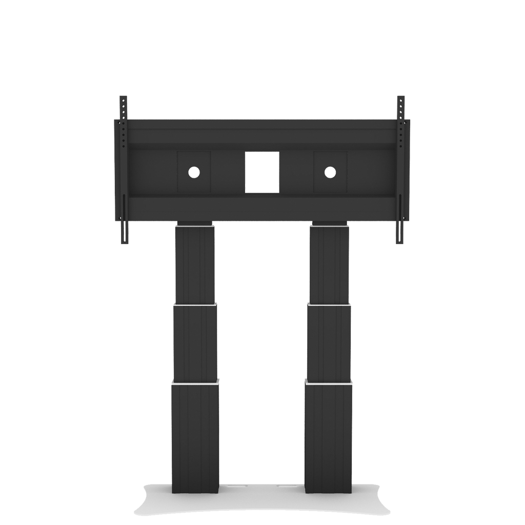 Elektrisch in hoogte verstelbare heavy duty XL monitorstandaard met 70 cm slag