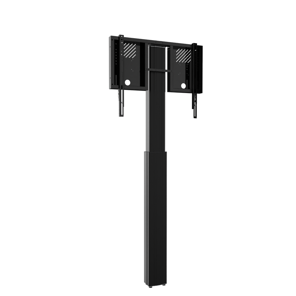 Elektrisch in hoogte verstelbare TV en monitor muurbeugel, Lite serie met 90 cm slag