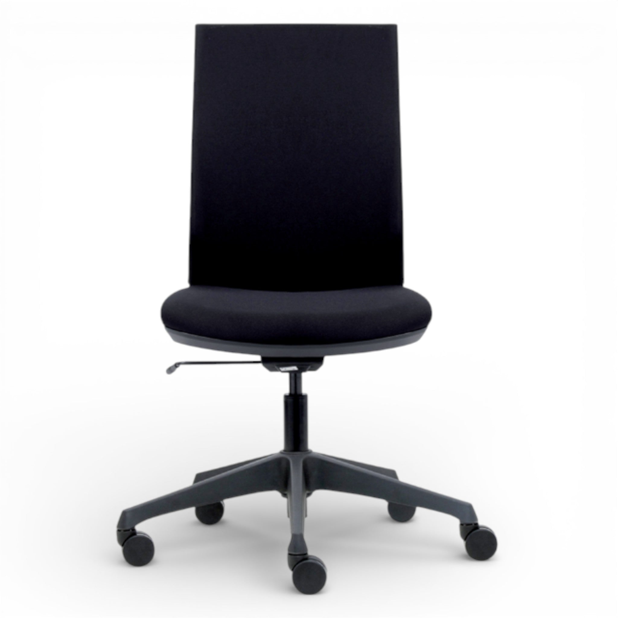 Bureaustoel Euroseats Canillo gestoffeerde rug zwart