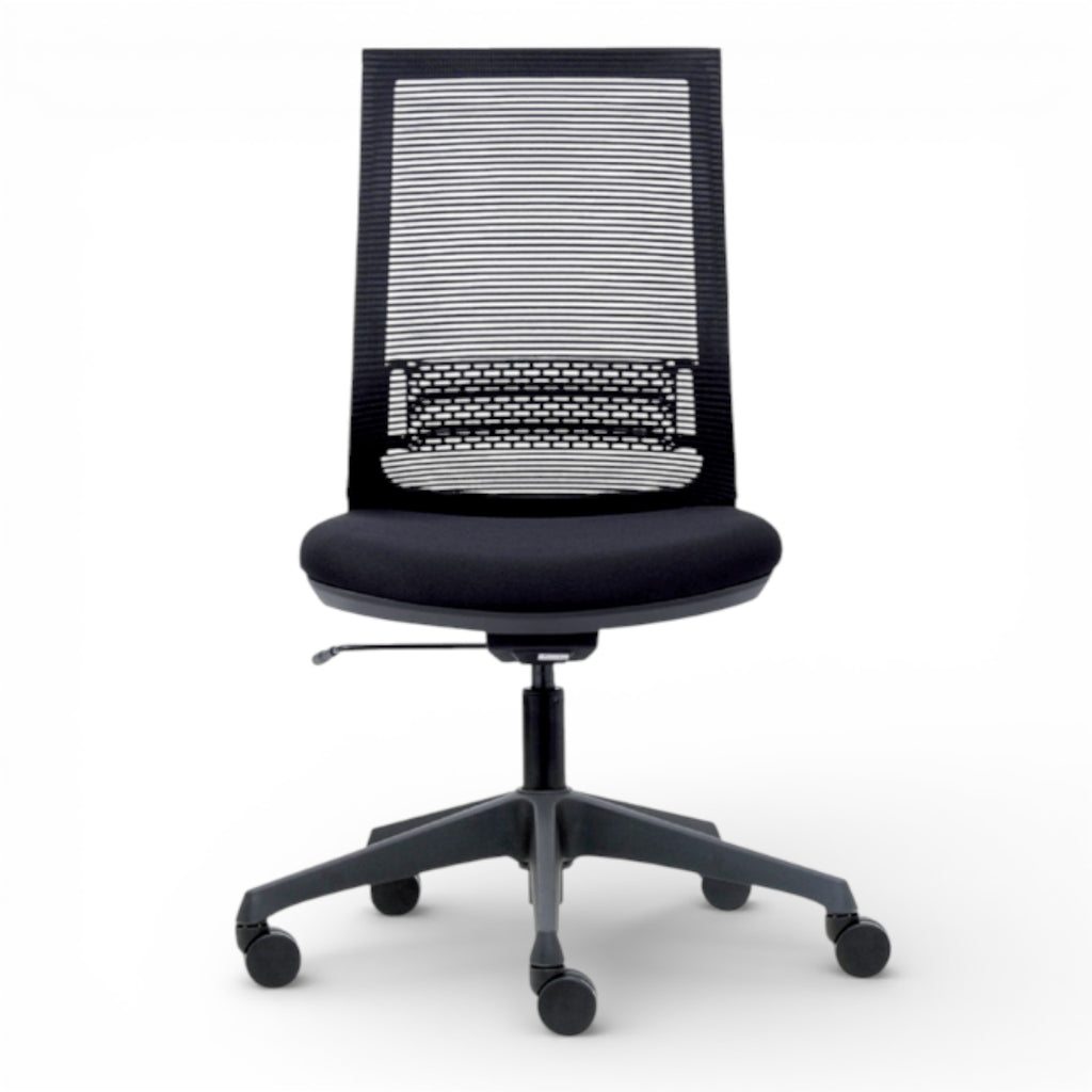 Bureaustoel Euroseats Canillo netgespannen rug zwart