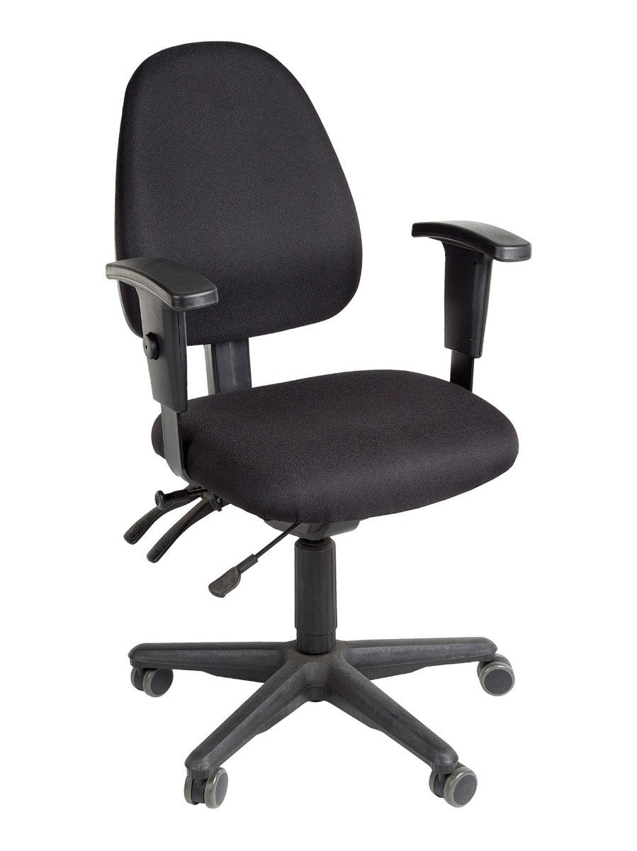 Novara bureaustoel zwart/zwart