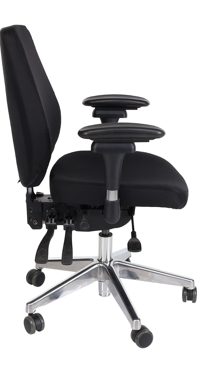 Pescara Bureaustoel Chroom/Zwart