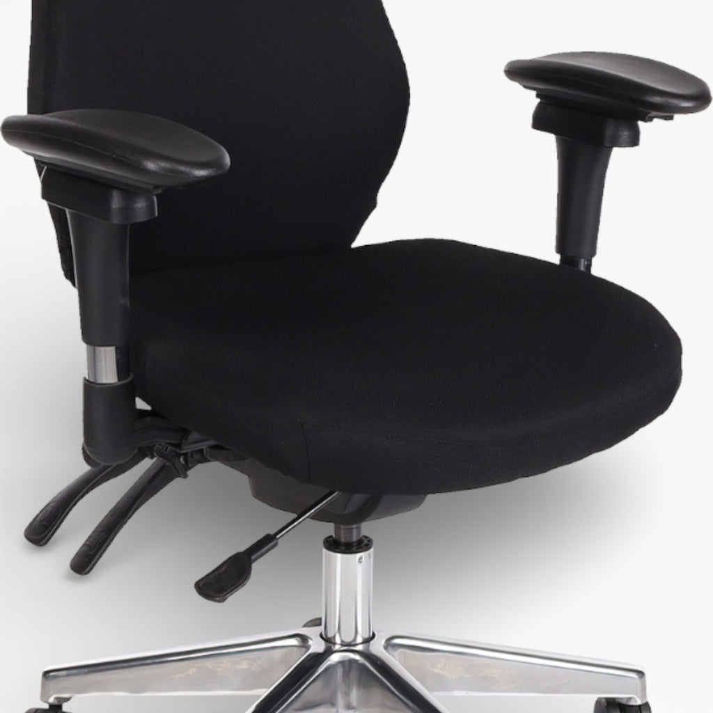 Pescara Bureaustoel Chroom/Zwart