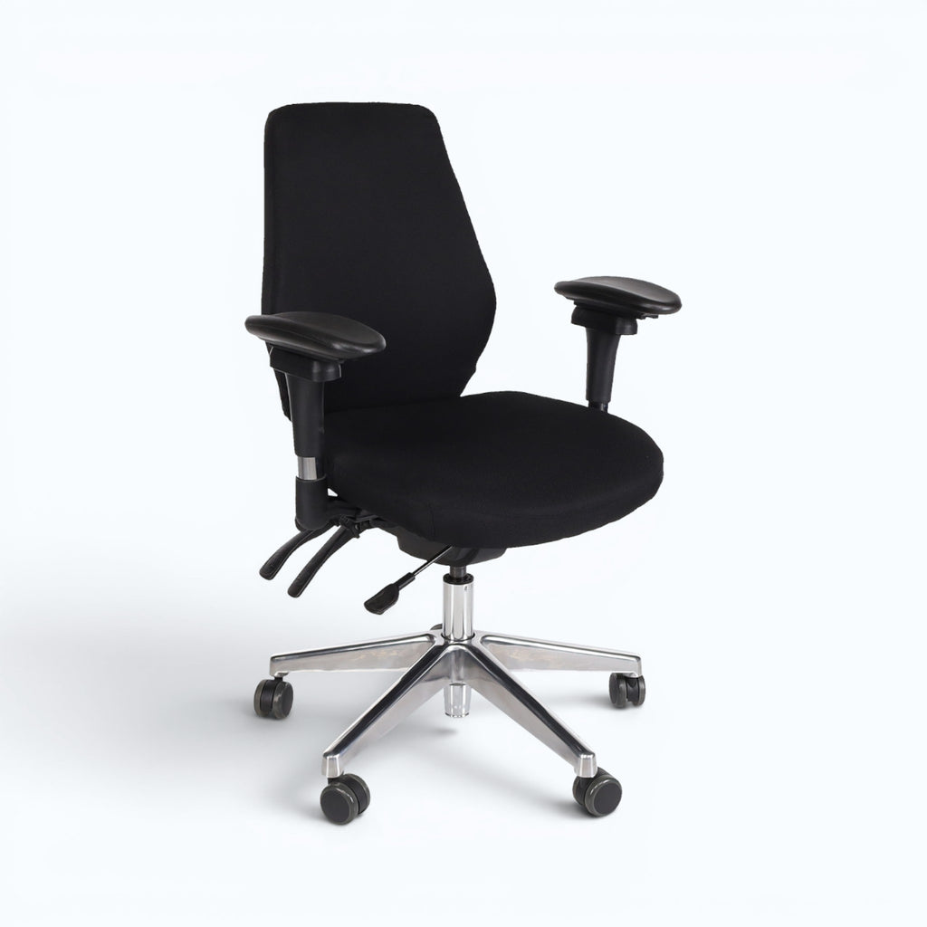 Pescara Bureaustoel Chroom/Zwart