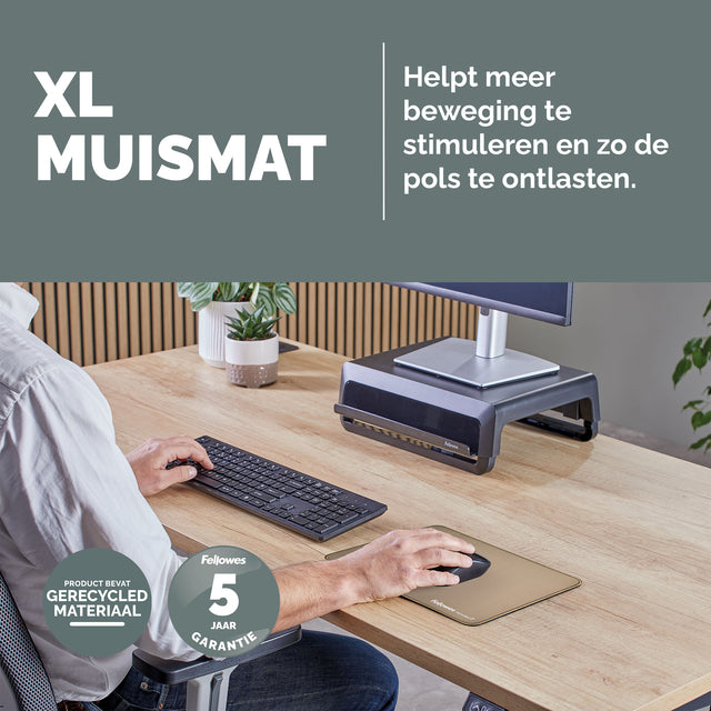 Muismat Fellowes Breyta XL zand