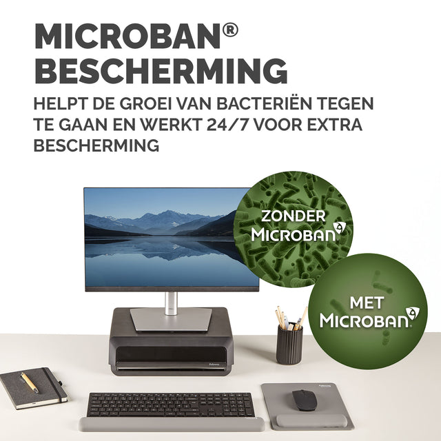 Muismat met polssteun Fellowes Breyta XL grijs