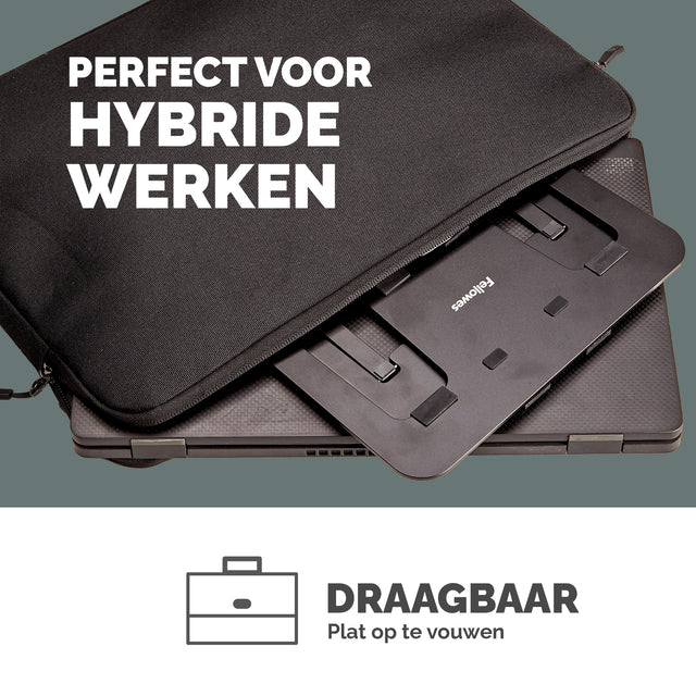 Laptopstandaard Fellowes Alumia zwart