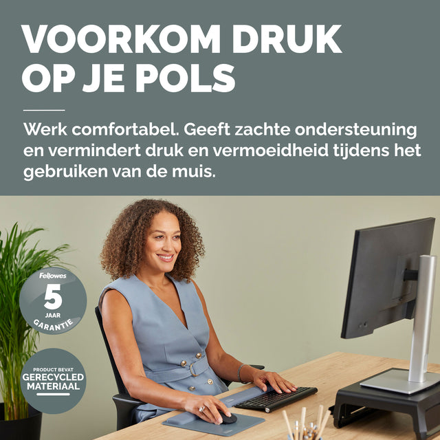 Polssteun Fellowes Breyta compact blauw