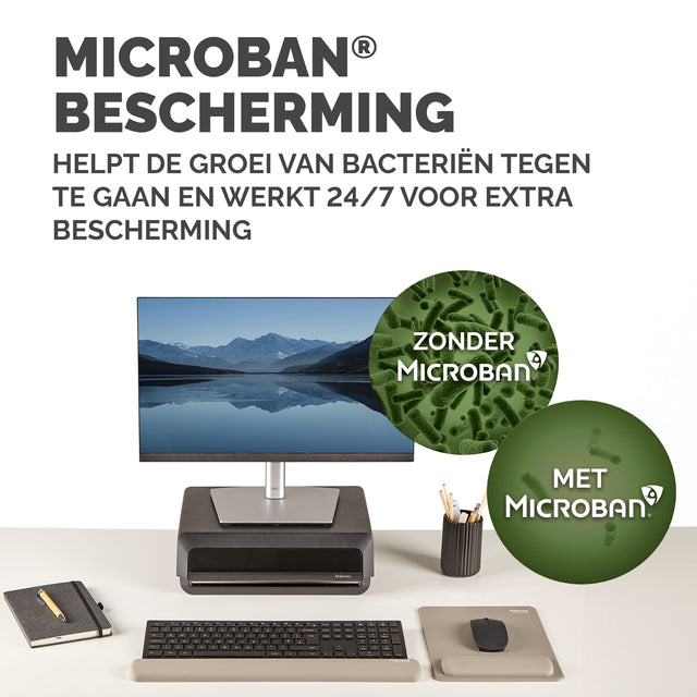 Muismat met polssteun Fellowes Breyta XL zand