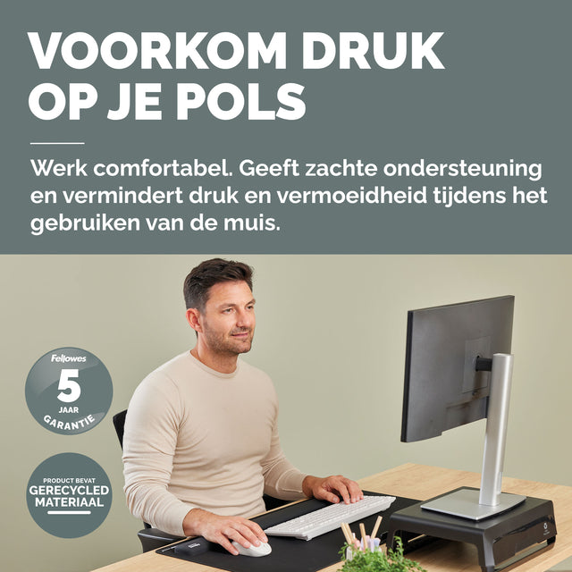 Polssteun Fellowes Breyta palm zwart