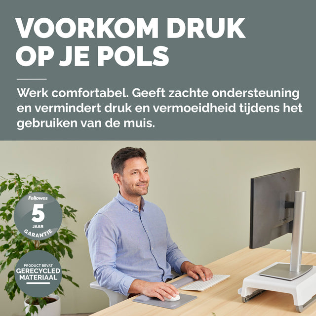 Polssteun Fellowes Breyta compact grijs