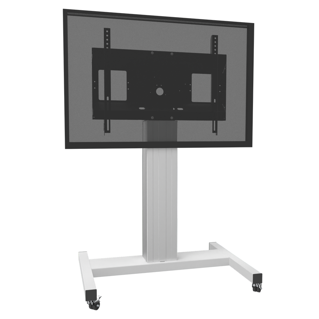 Verrijdbare, vaste TV standaard 125 cm voor 42 tot 100 inch schermen met H-onderstel
