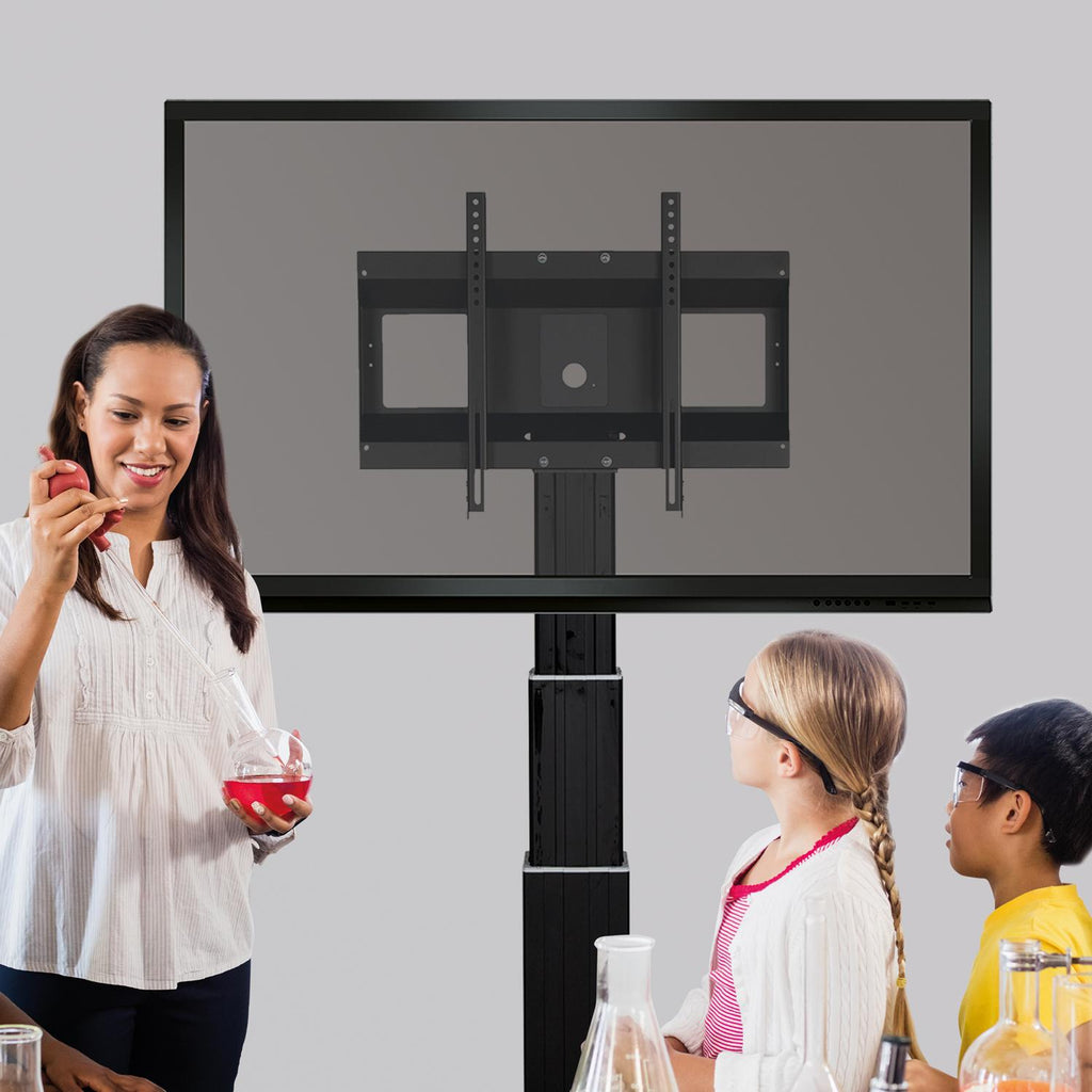 Elektrisch in hoogte verstelbare monitor muurbeugel, 70 cm slag