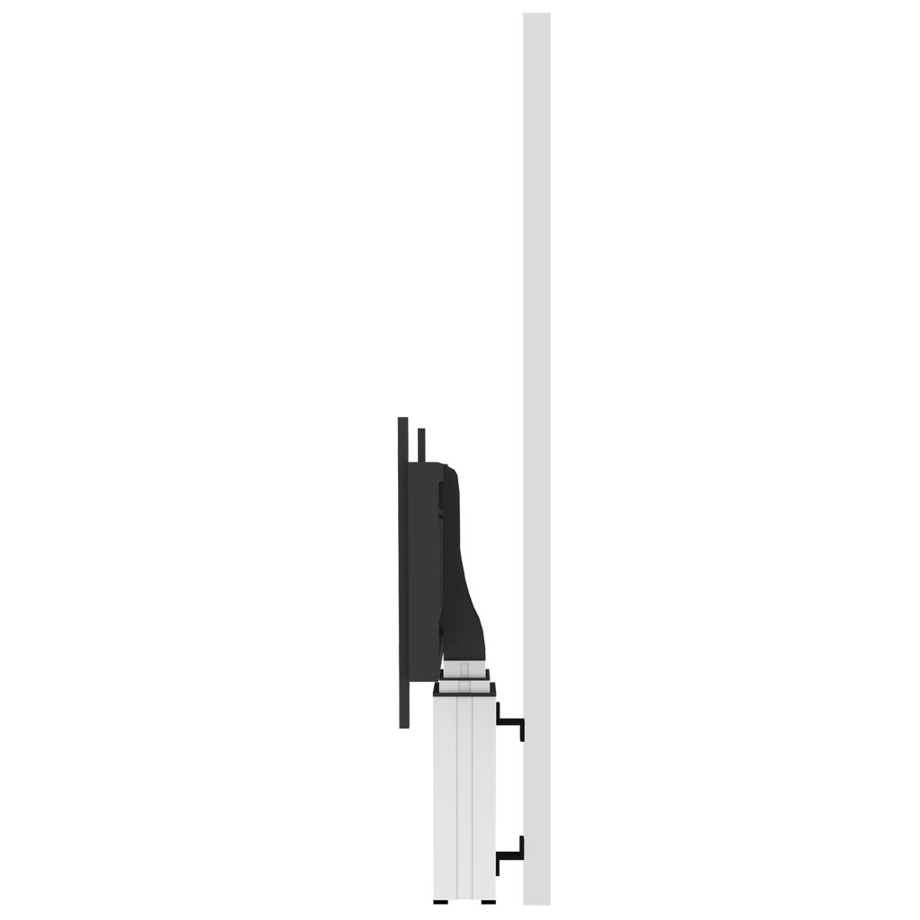 Elektrisch in hoogte verstelbare XL monitor muurbeugel, 70 cm slag