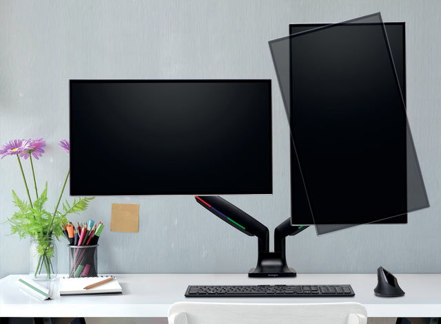 Monitorarm Kensington One-touch in hoogte verstelbaar dubbel