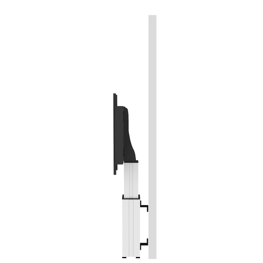 Elektrisch in hoogte verstelbare monitor muurbeugel met 28 cm slag