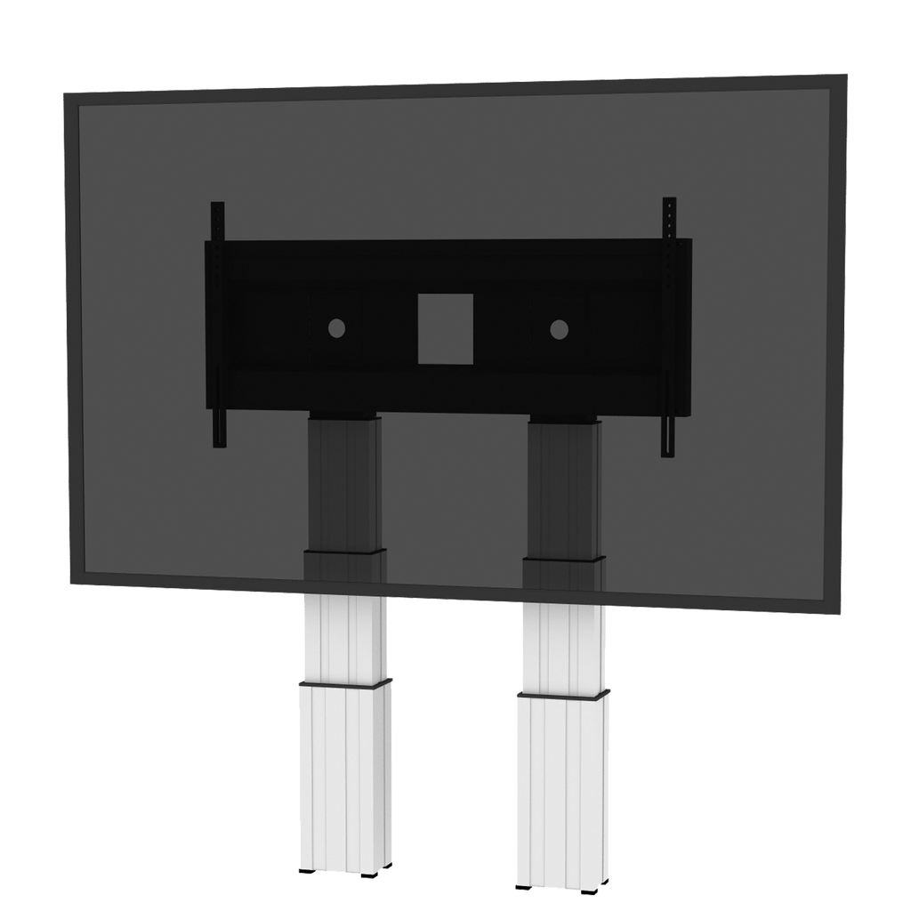 Elektrisch in hoogte verstelbare heavy duty XL monitor muurbeugel met 70 cm slag
