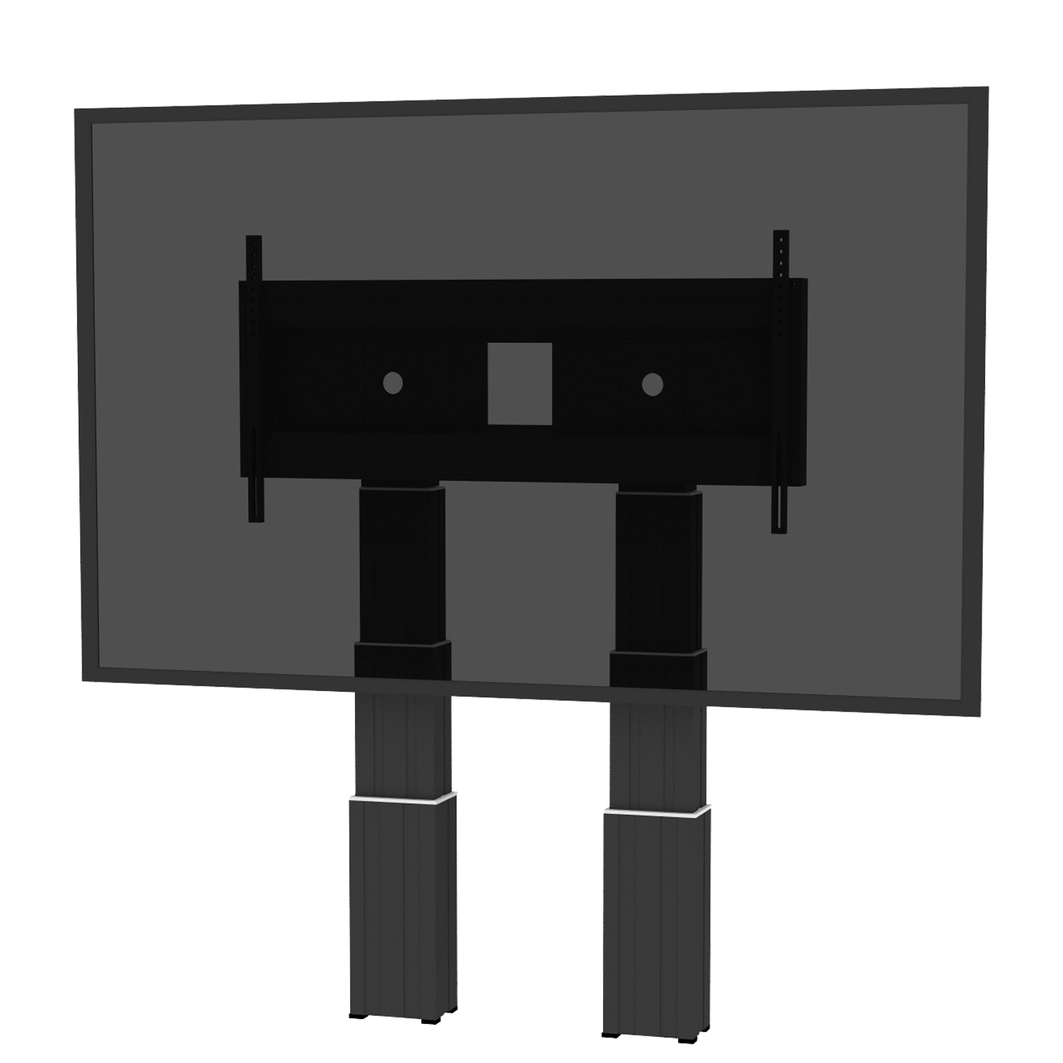 Elektrisch in hoogte verstelbare heavy duty XL monitor muurbeugel met 70 cm slag