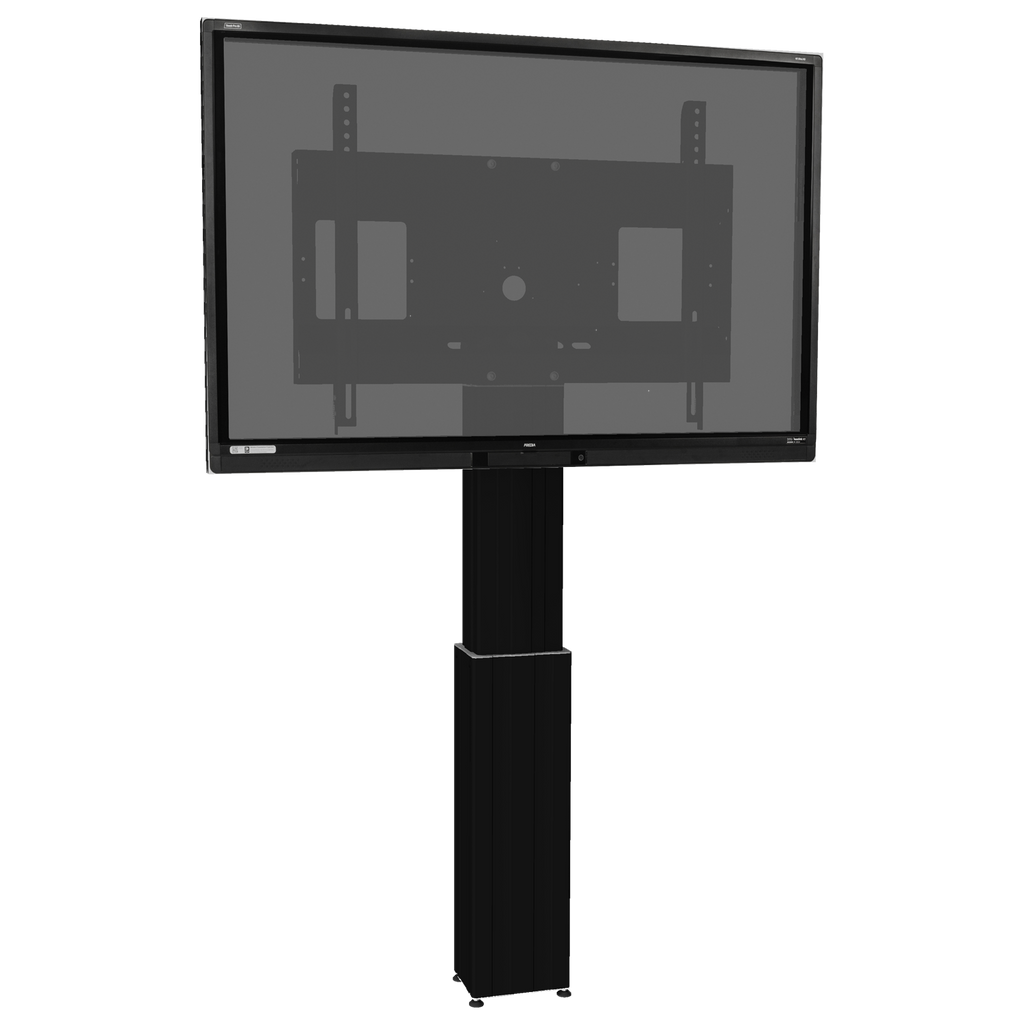 Elektrisch in hoogte verstelbare monitor muurbeugel met 50 cm slag