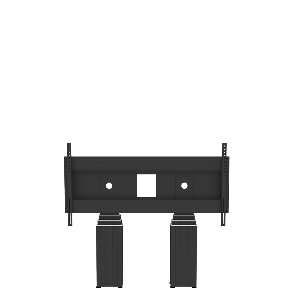 Elektrisch in hoogte verstelbare heavy duty XL monitor muurbeugel met 70 cm slag