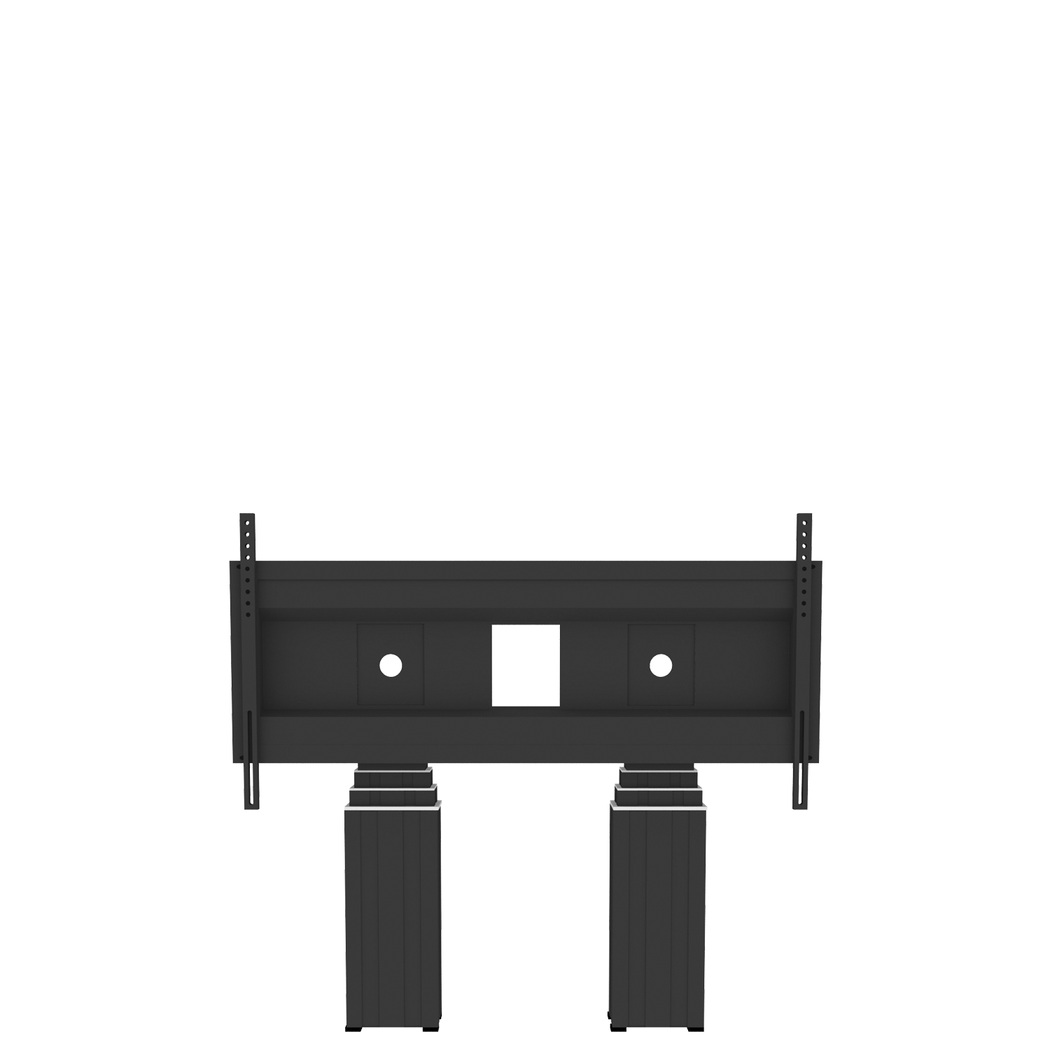 Elektrisch in hoogte verstelbare heavy duty XL monitor muurbeugel met 70 cm slag