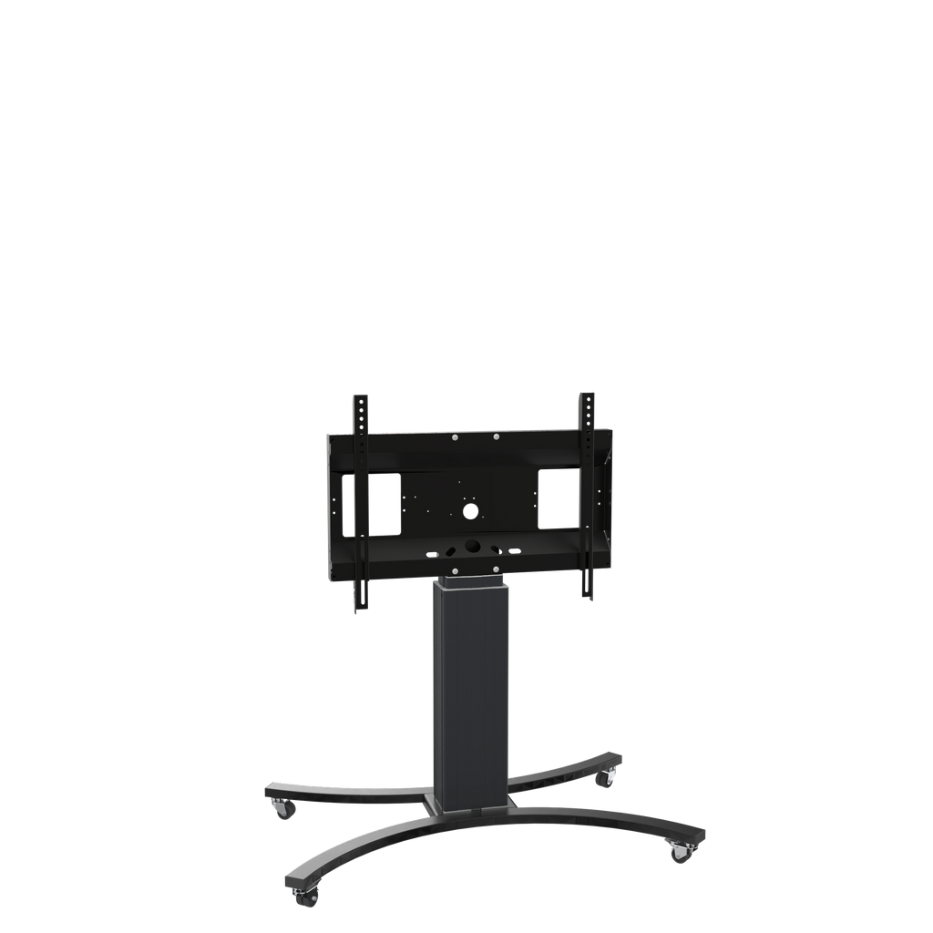 Elektrisch in hoogte verstelbaar rolstatief en verrijdbare houder voor displays met een slag van 50 cm