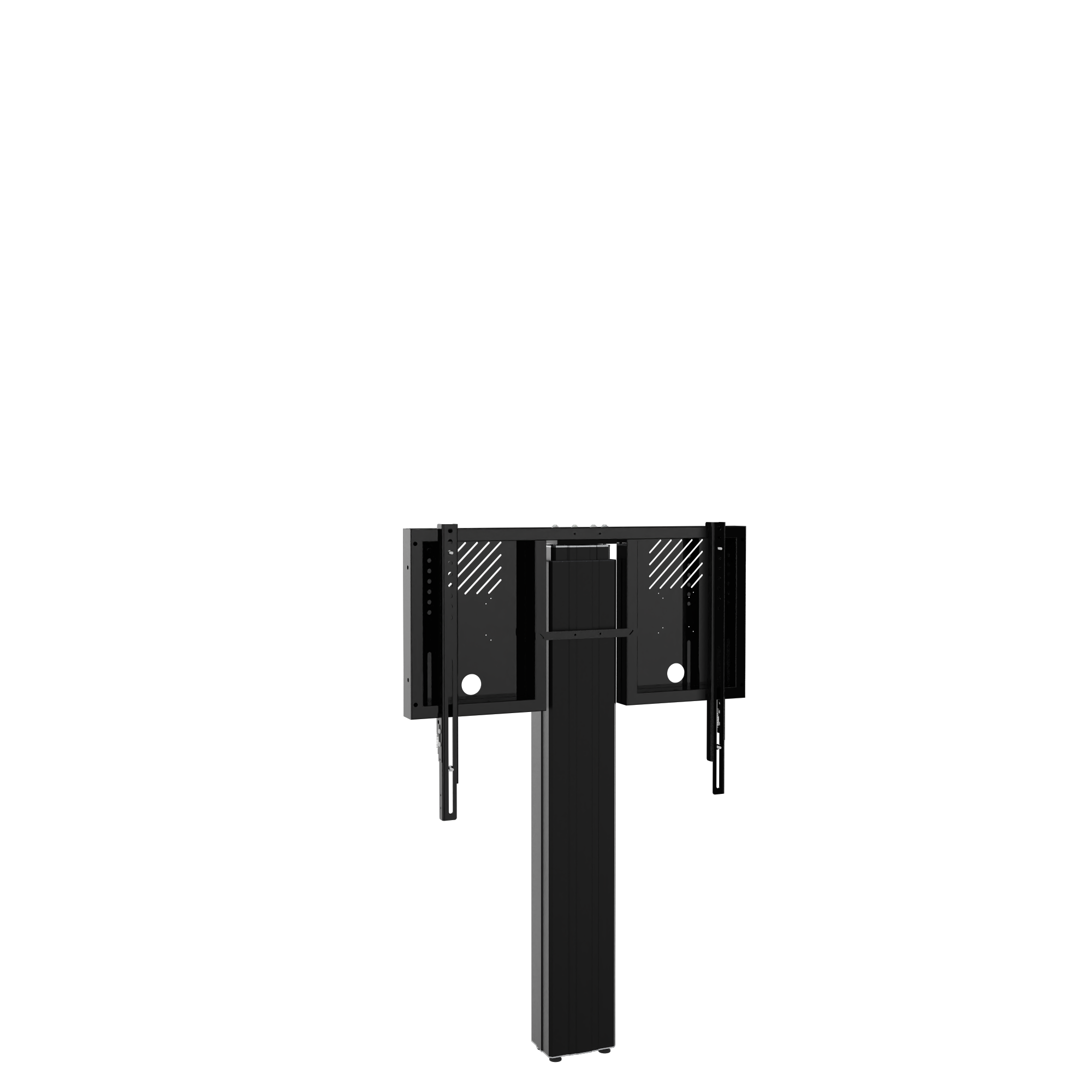 Elektrisch in hoogte verstelbare TV en monitor muurbeugel, Lite serie met 90 cm slag