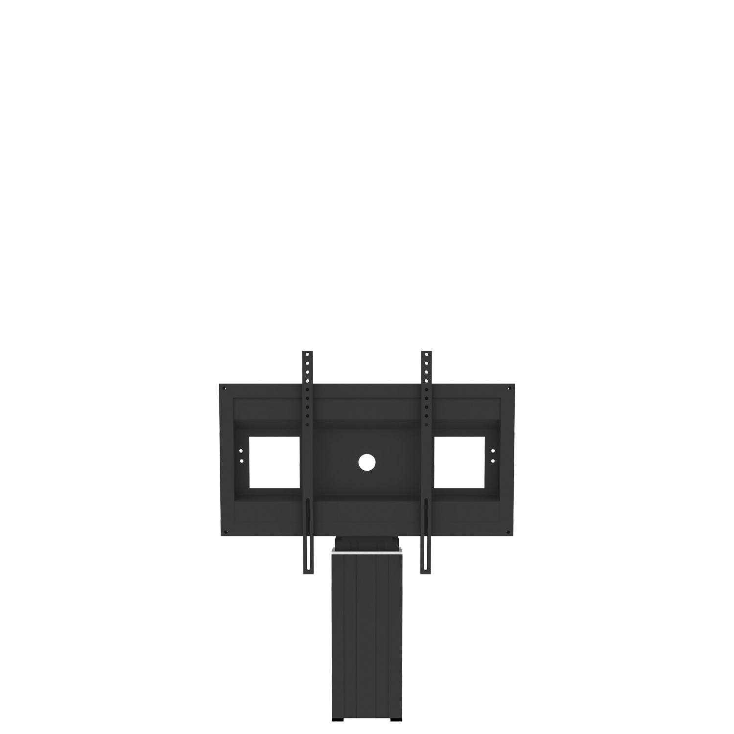 Elektrisch in hoogte verstelbare monitor muurbeugel met 28 cm slag