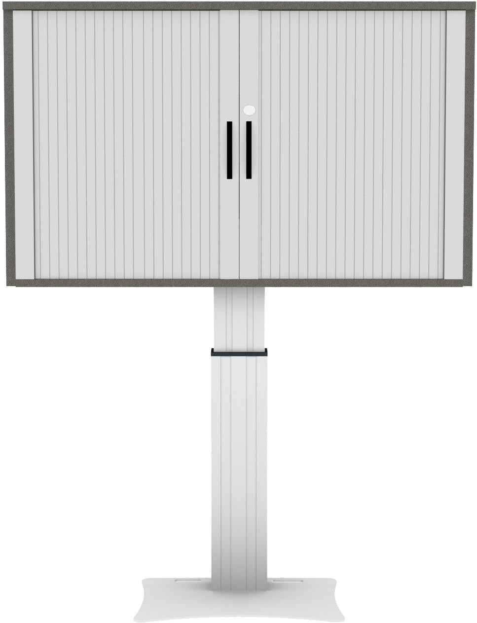 Elektrisch in hoogte verstelbare tv-rolgordijnkast voor 60 tot 65 inch monitoren, 193 - 243 cm
