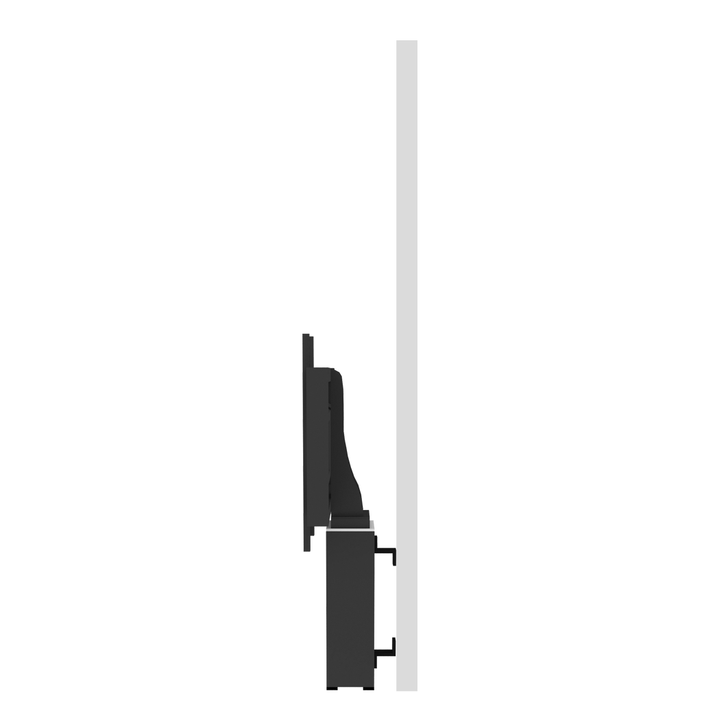 Elektrisch in hoogte verstelbare monitor muurbeugel met 28 cm slag