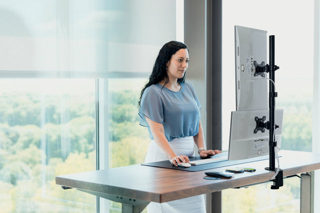 Monitorarm Kensington dubbele verticale bevestiging