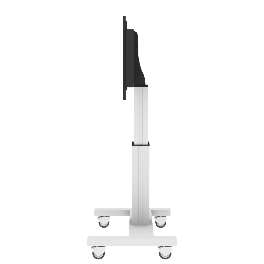 Elektrisch in hoogte verstelbaar XL tv-rolstatief, verrijdbaar monitorstatief, 50 cm slag