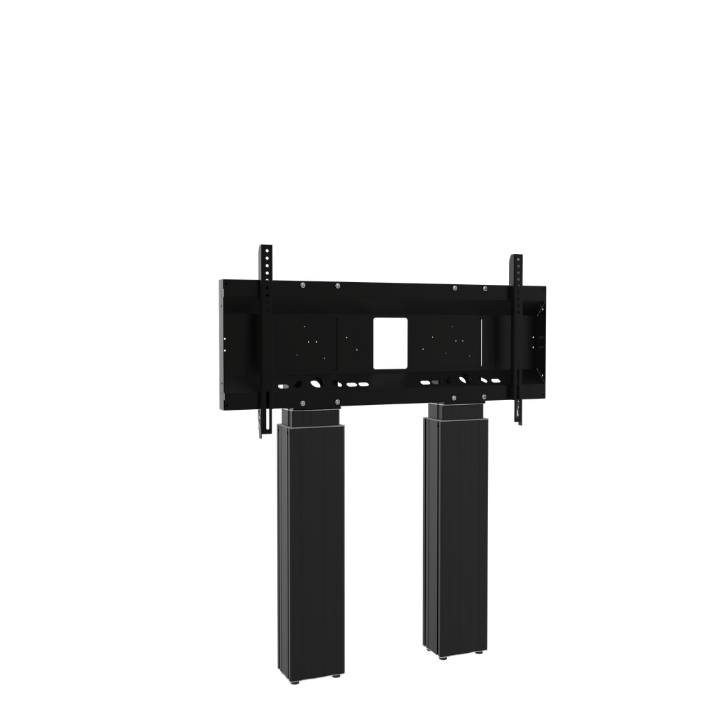 Elektrisch in hoogte verstelbare heavy duty XL monitor muurbeugel met 50 cm slag