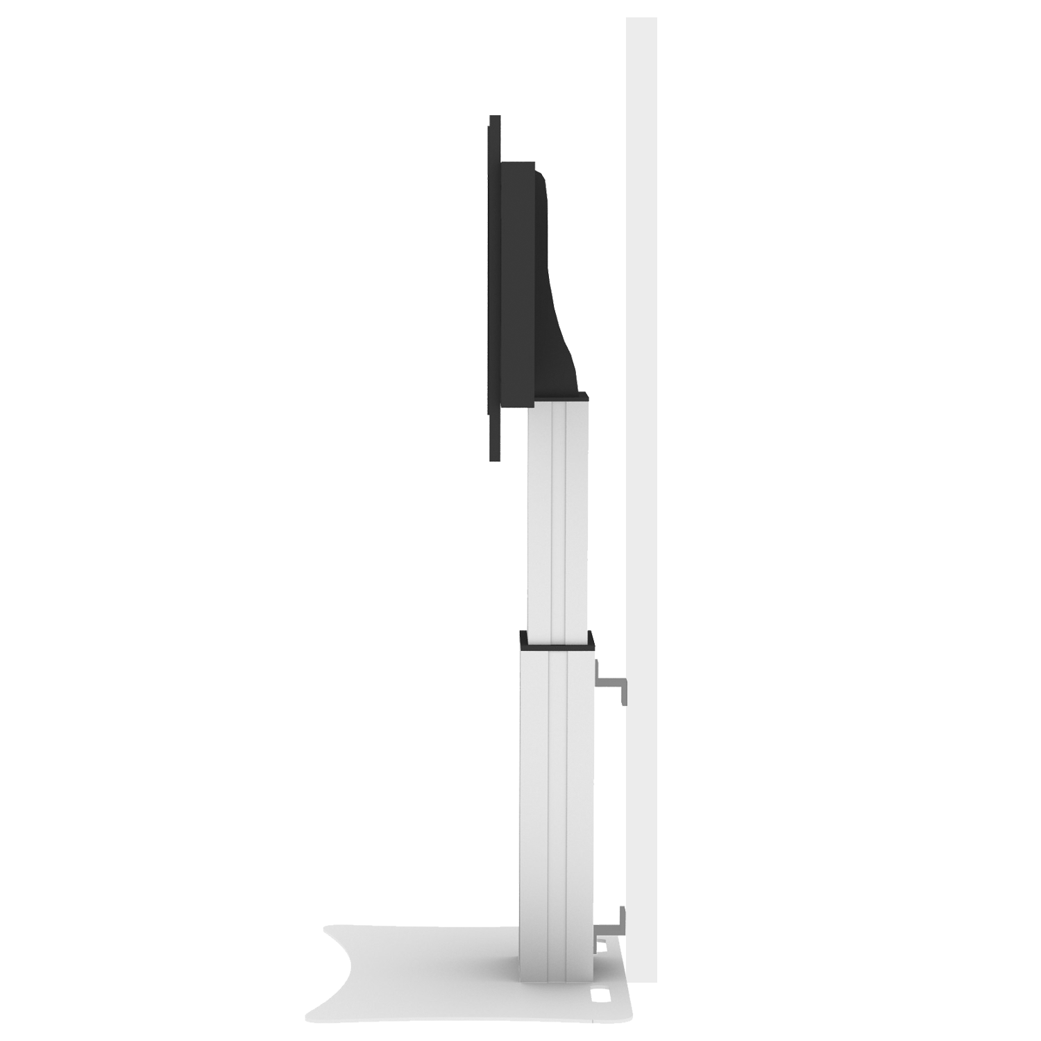 Elektrisch in hoogte verstelbare XL monitorstandaard, 50 cm slag