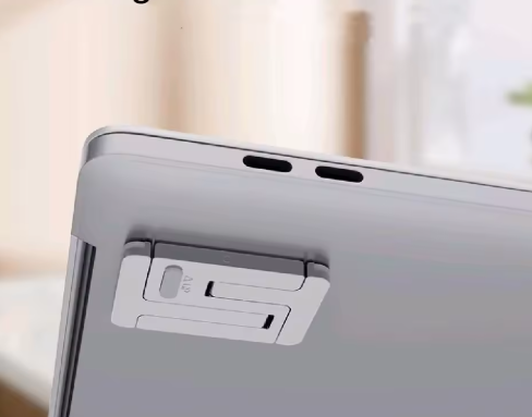 Compacte Laptopstandaard – Grijs & Onzichtbaar Design