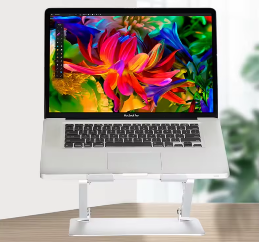 Premium Laptopstandaard – Grijs & Verstelbaar