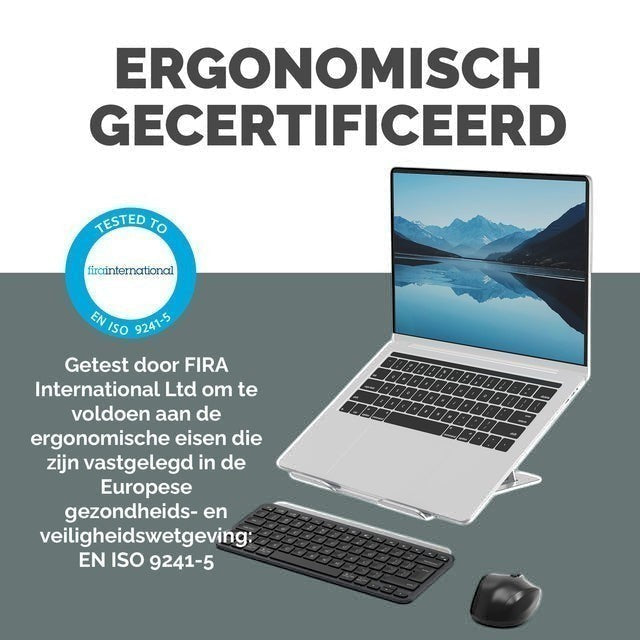 Laptopstandaard Fellowes Alumia zilver