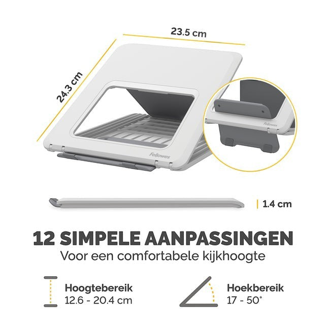 Laptopstandaard Fellowes Breyta wit