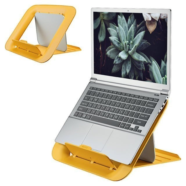 Laptopstandaard Leitz Ergo Cosy verstelbaar recyled geel