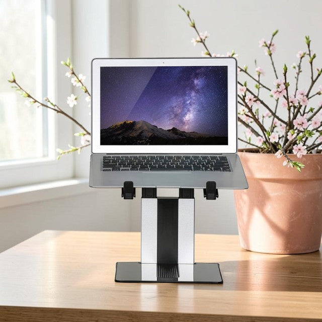 Laptopstandaard Neomounts NSLS200 opvouwbaar zwart zilver