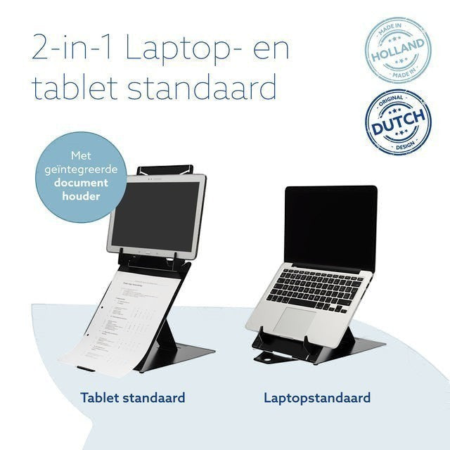 2-in-1 laptop en tablet standaard