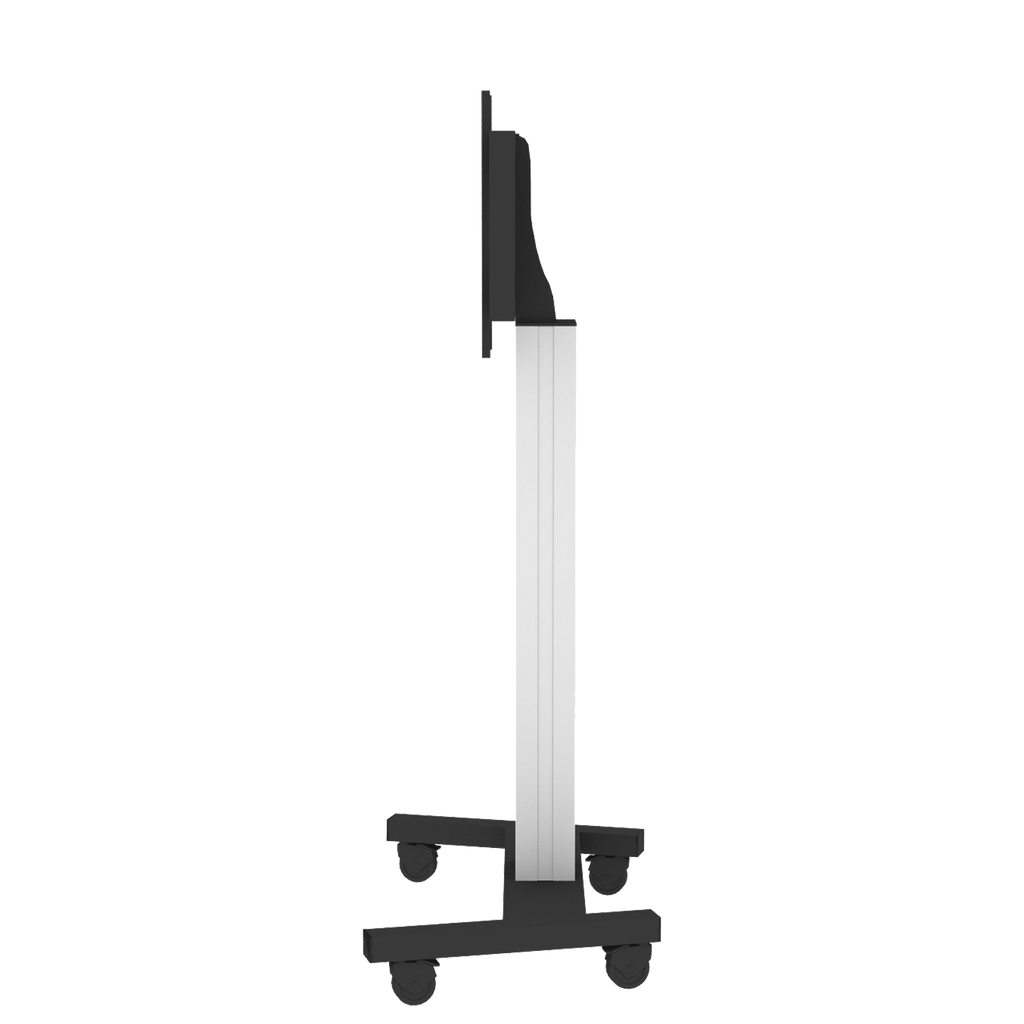 Tv-trolley, verrijdbaar statief met monitorbeugel, middendisplay 178 cm
