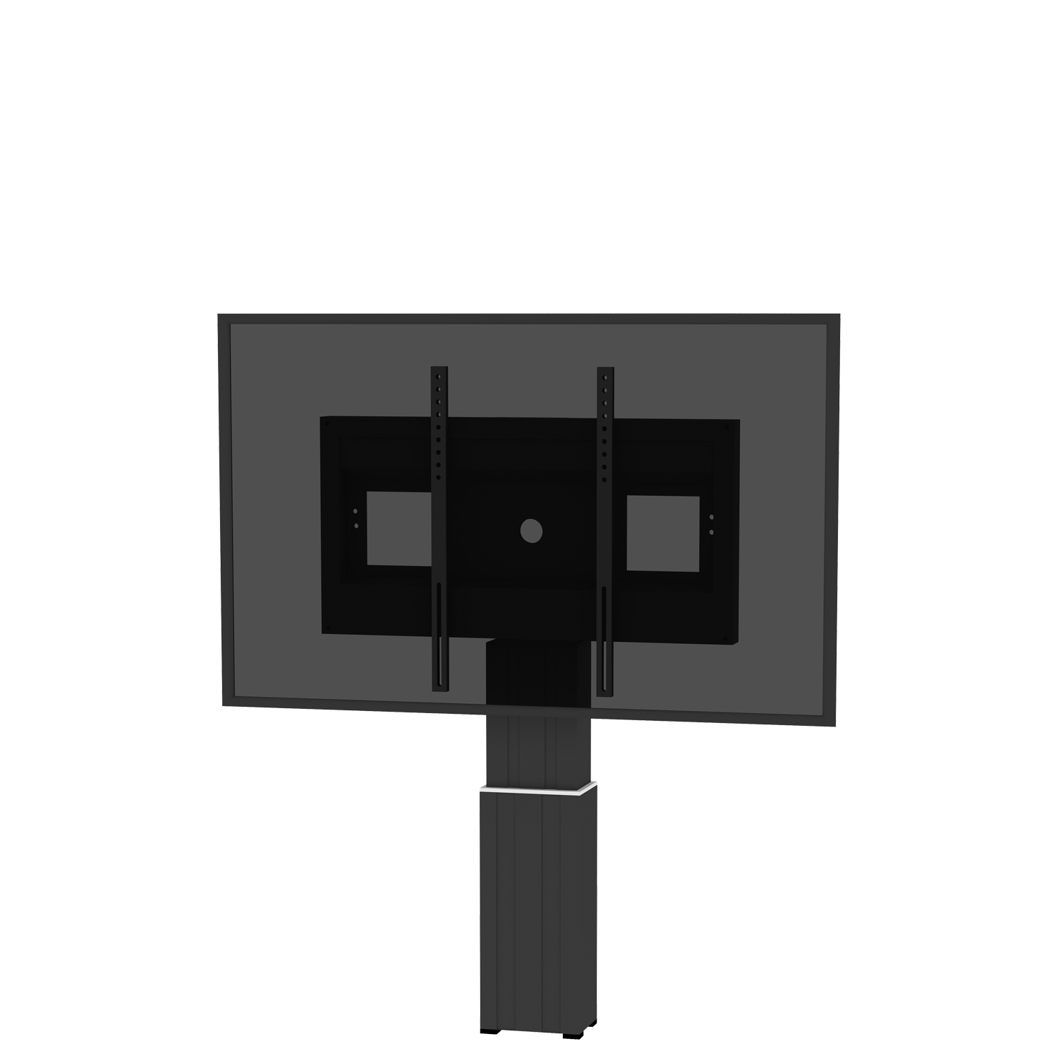 Elektrisch in hoogte verstelbare monitor muurbeugel met 28 cm slag