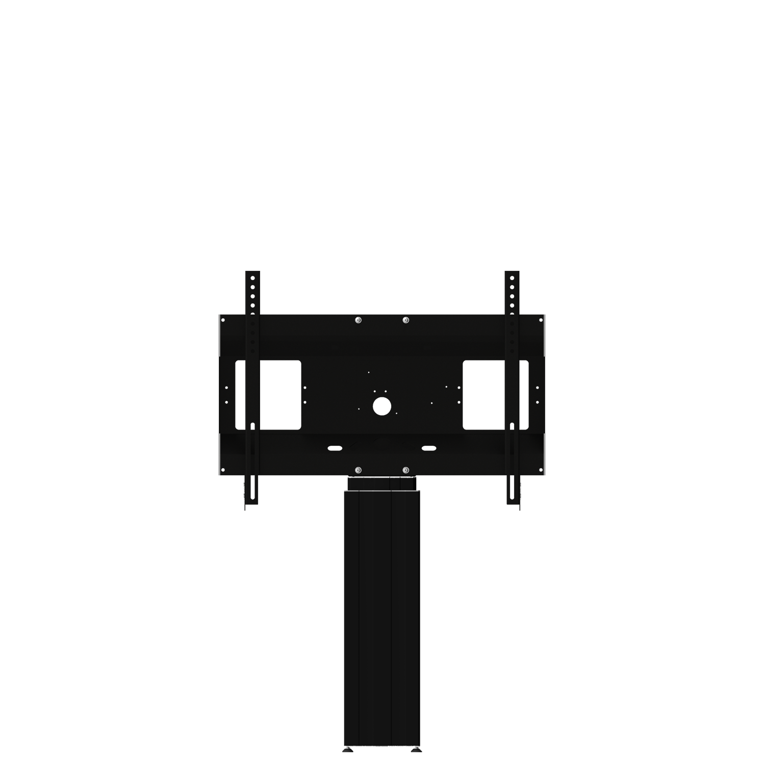 Elektrisch in hoogte verstelbare monitor muurbeugel met 50 cm slag