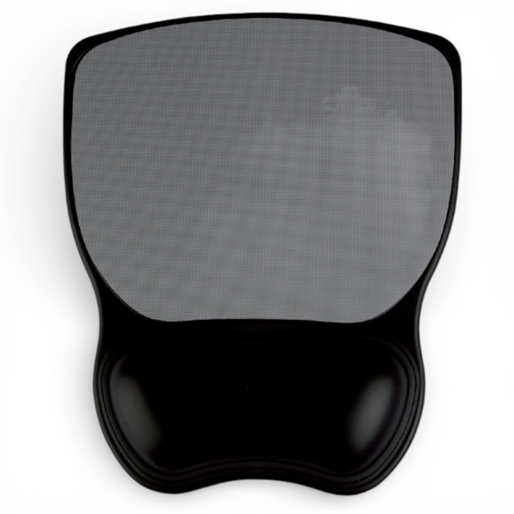 Muismat Quantore met gel polssteun grijs/zwart