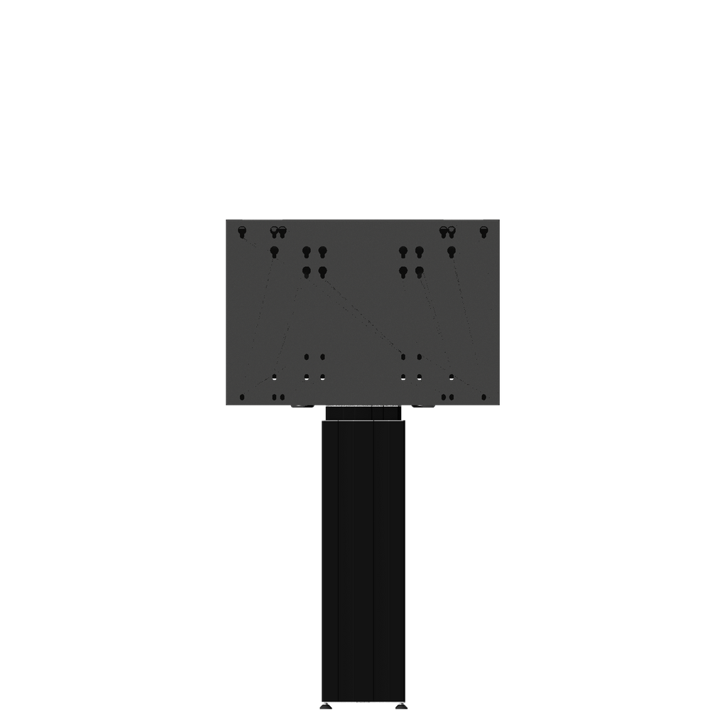 Elektrisch in hoogte verstelbare monitor muurbeugel met 50 cm slag
